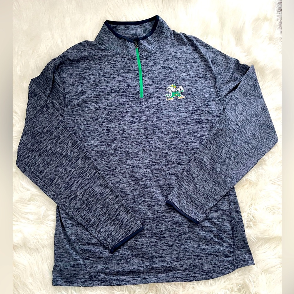 Men’s Notre Dame quarter zip LIKE NEW